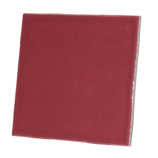 Piastrella in porcellana rosa antico 10cm