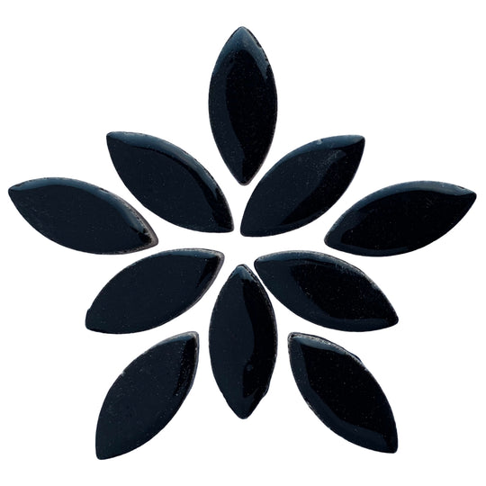 Okvětní lístky 25mm Černé