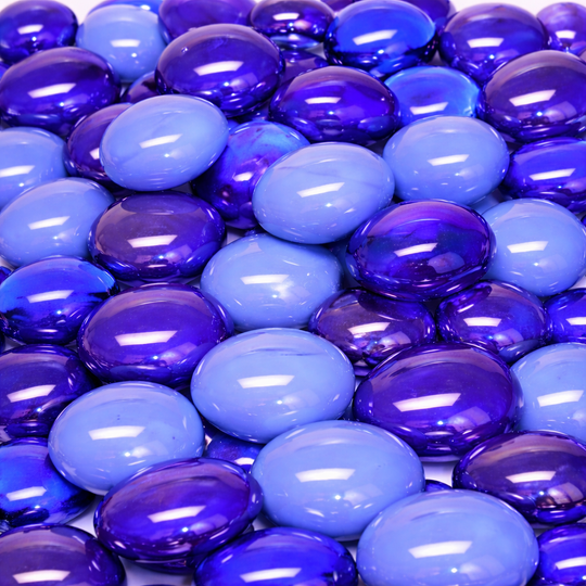Glass Nuggets 16-20mm  Blue Mix