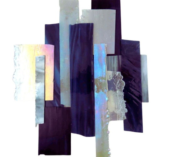 Frammenti di vetro XL Grigio Nero