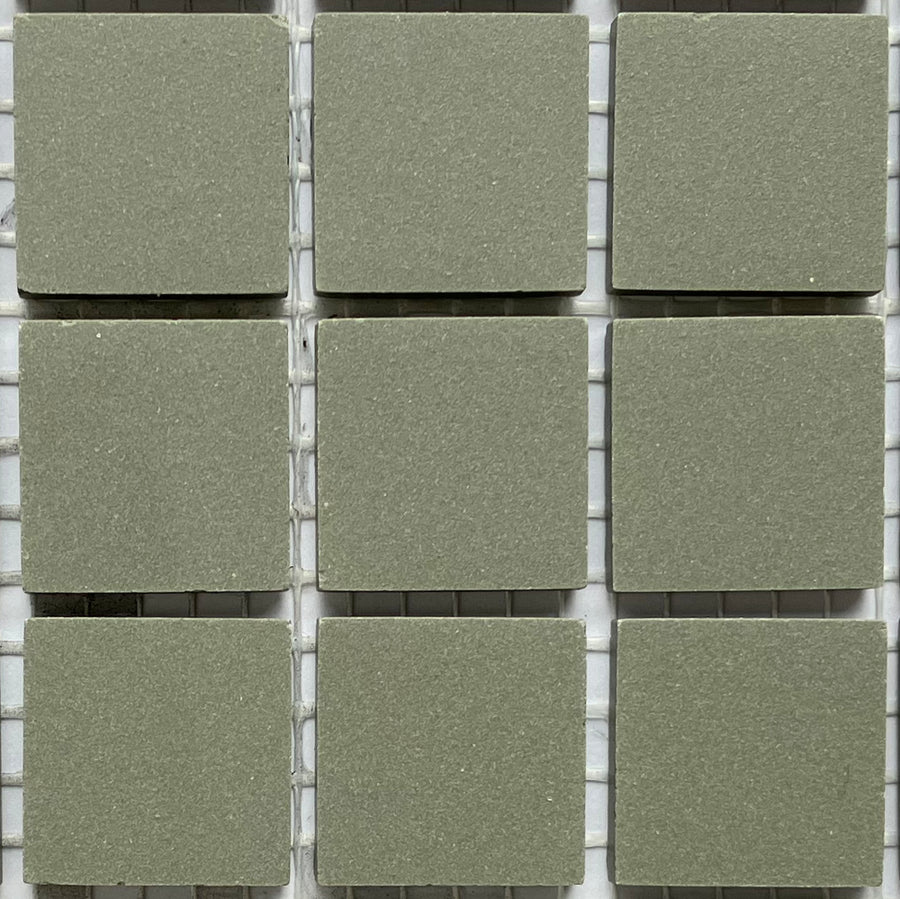 Winckelmans Vert Australien – matt 20x20 mm mosaic tiles on mesh
