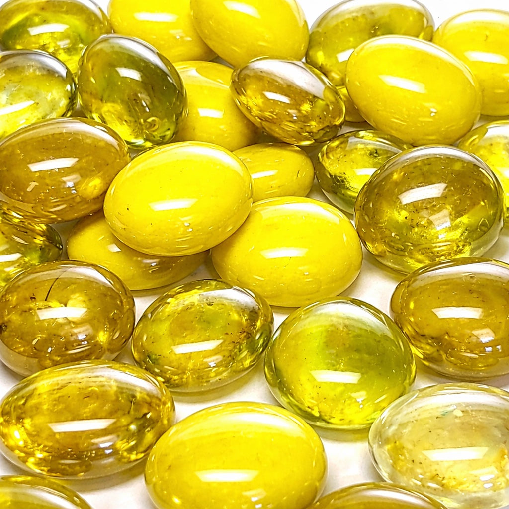 Gemas de Vidrio 16-20mm  Amarillo Mix