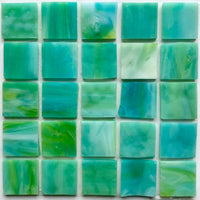 Mosaico di vetro Tiffany Glacier 20mm Pesce Pappagallo