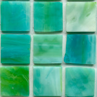 Mosaico di vetro Tiffany Glacier 20mm Pesce Pappagallo