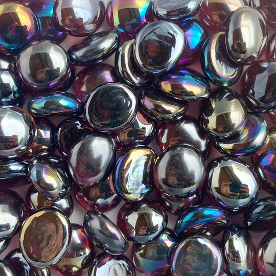 Skleněné kapky 16-20mm Diamant Ametyst