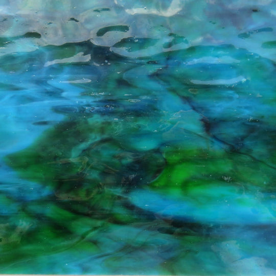 Glasplaat Pauwenglans Golvend