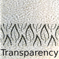 Glasplatte Kristallklar Wellig