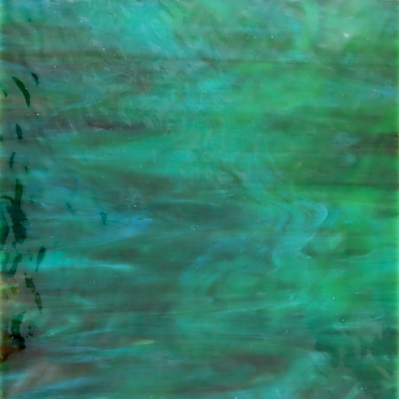 Glasplade Akvamarin