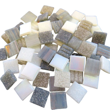 Glass Mosaic Grey Mix 10mm