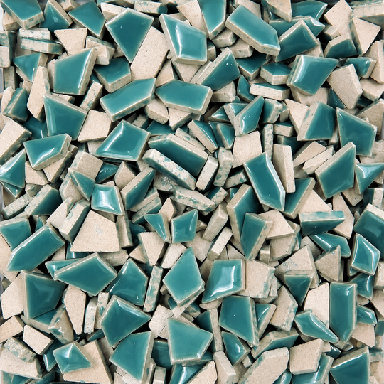 Mini Ceramic Puzzles Phthalo Green