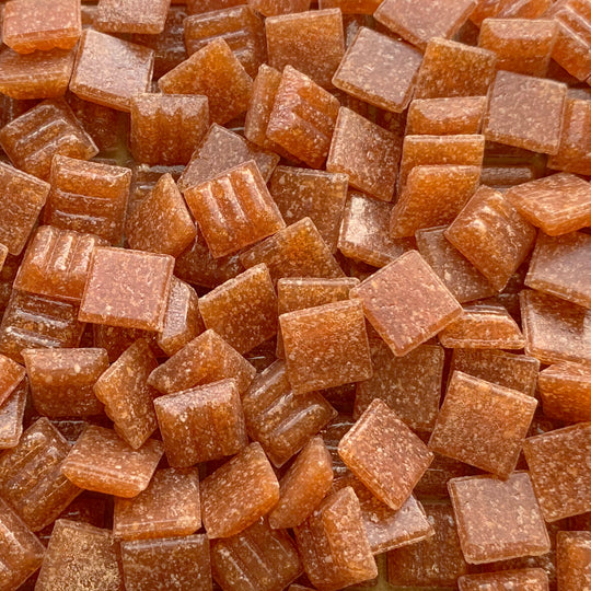 Mosaico de vidrio 10 mm Terracota (suelto)