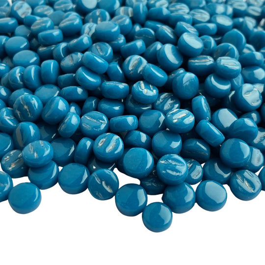 Dots 8mm  Dark Lake Blue