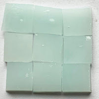 Detail of Tiffany Glacier Ice Blue with nine glass tiles