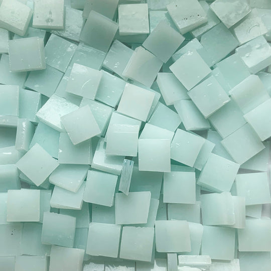 Glacier Tiffany Glass Mosaic 15mm – Ice Blue