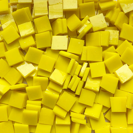 Glacier Tiffany Glass Mosaic 15mm – Sun Yellow