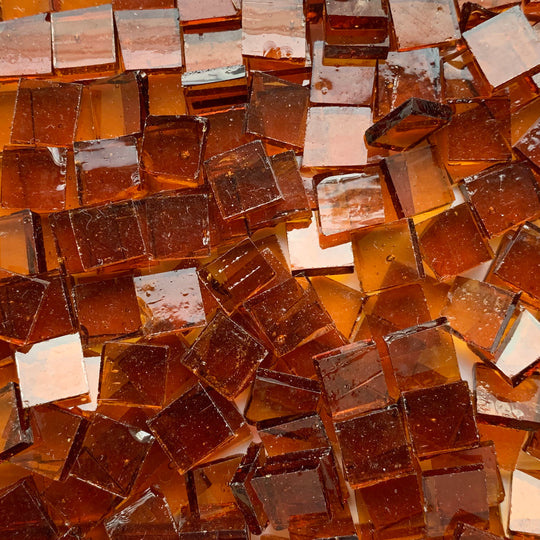 Glacier Tiffany Glass Mosaic 15mm – Marron