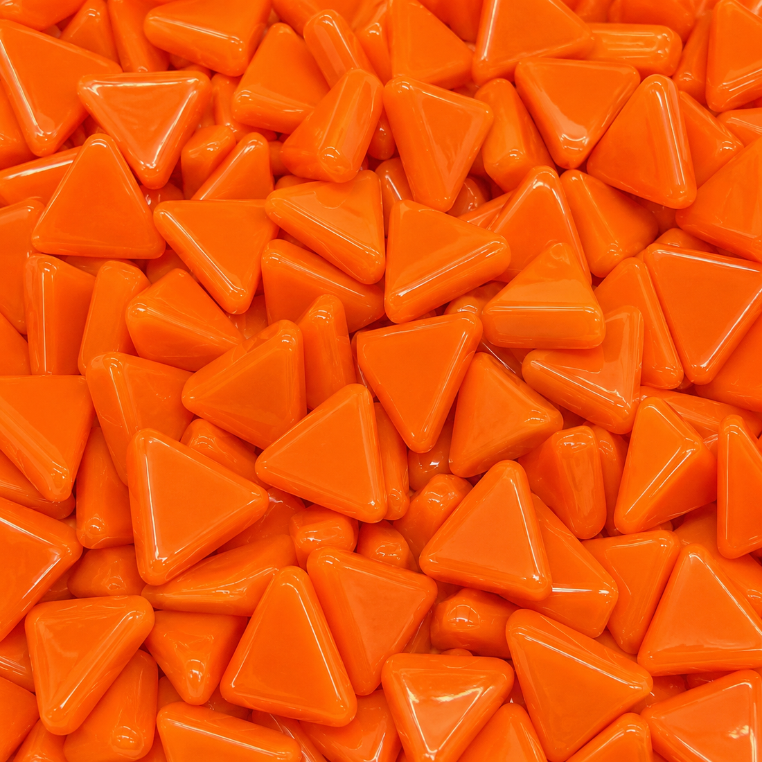 Mini skleněná mozaika Mandarinkový trojúhelník