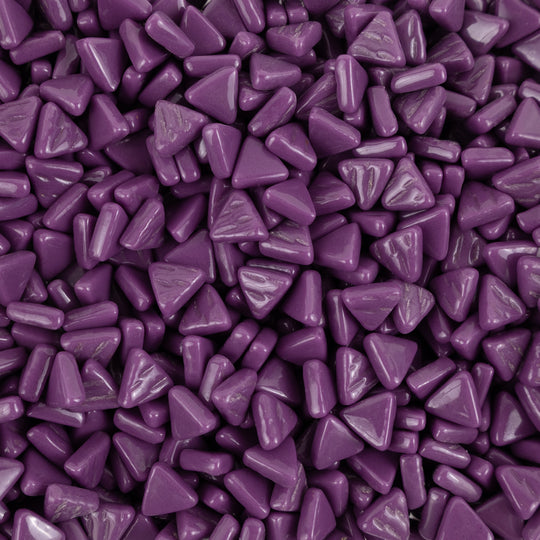 Mini mosaico de vidro triangular uva