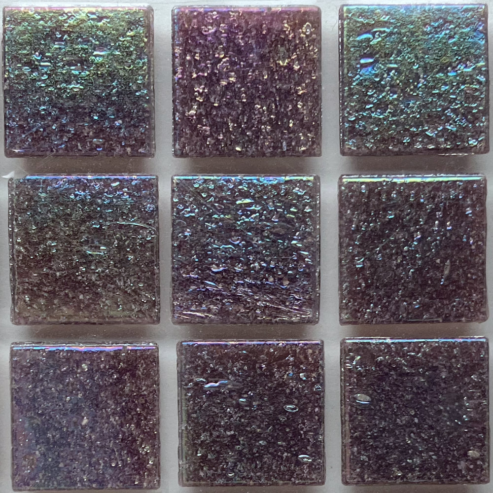 Mosaico di vetro iridescente 20mm Mangostano