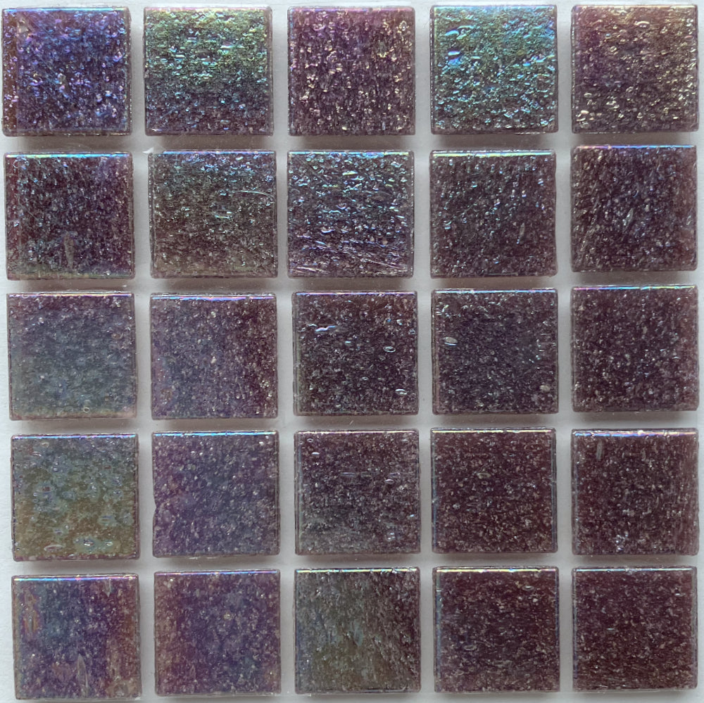 Mosaico di vetro iridescente 20mm Mangostano