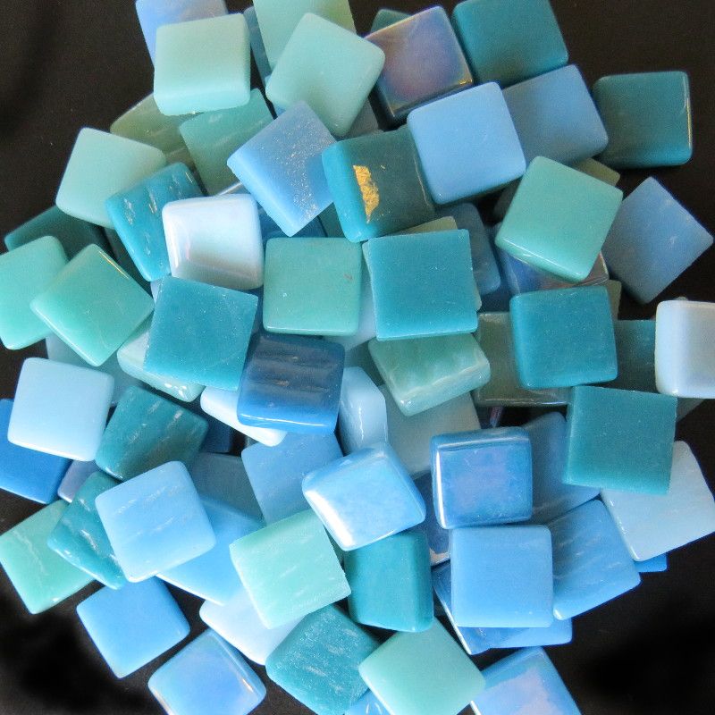 Ottoman 12mm Turkusowy Mix