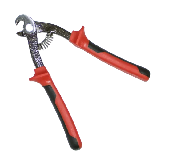 Papouščí kleště Rubi se zahnutými čelistmi a ergonomickými rukojeťmi