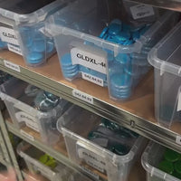 Skleněné kapky XL 30-36mm Opálově tyrkysové