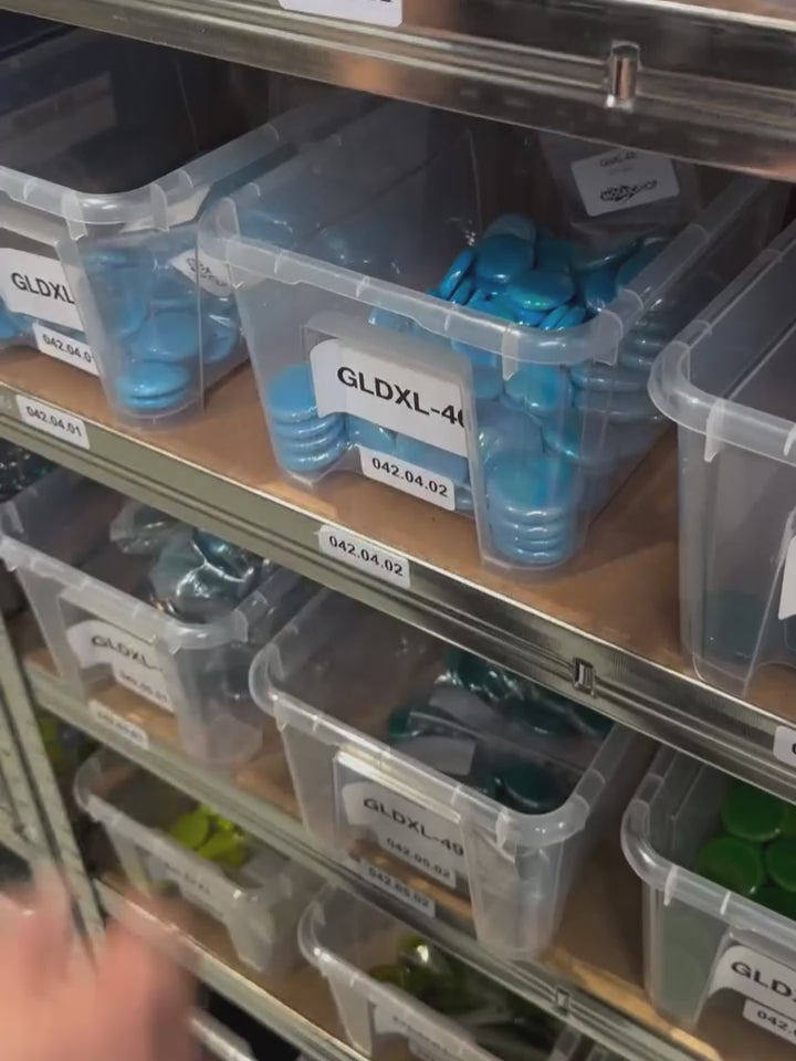 Skleněné kapky XL 30-36mm Opálově tyrkysové