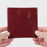 Video showing Morasutti Smalti mosaic tile – red – 11.5 x 11.5 cm, rotated to show full tile