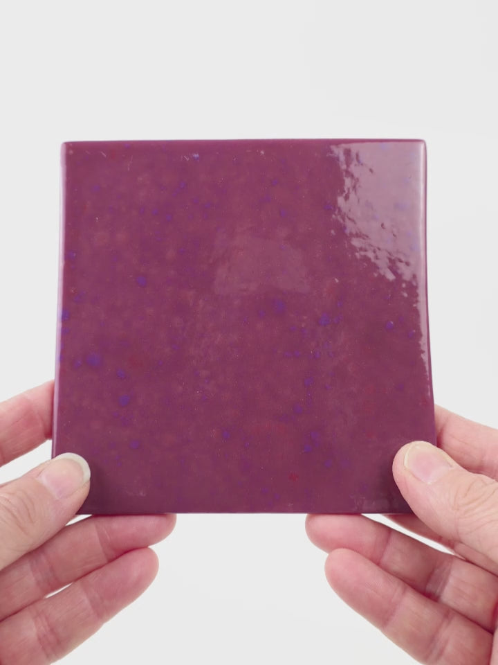 Video showing Morasutti Smalti mosaic tile – pink – 11.5 x 11.5 cm, rotated to show full tile