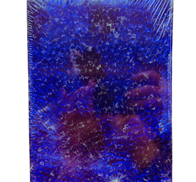 Vetro di Sicurezza Blu Argento