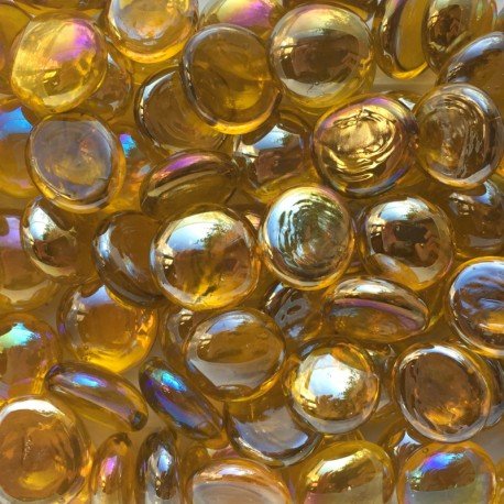 Skleněné kapky 16-20mm Diamantově žluté