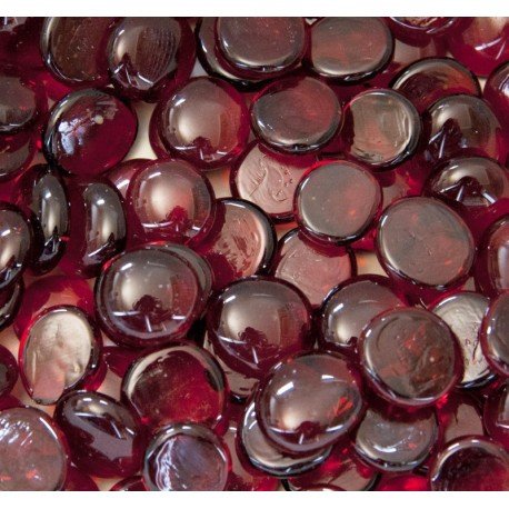 Glass Nuggets 16-20mm  Red Crystal