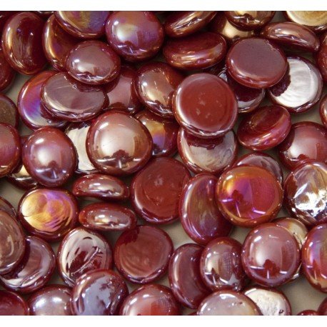 Gocce di vetro 16-20mm Opale Rosso