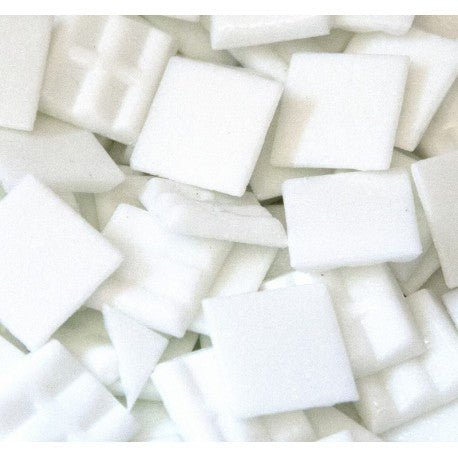 Mosaico di vetro 20mm Opaco Bianco
