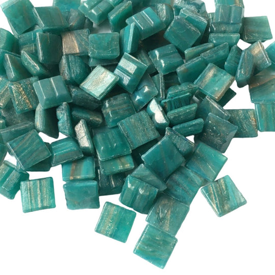 Gold Veined Glass Mosaic 10mm  Aventurine