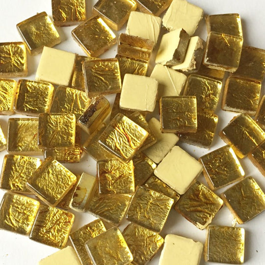 Skleněná mozaika Zrcadlo 10mm Zlatá