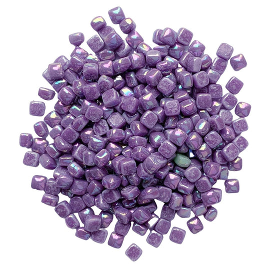 Mikro skleněná mozaika 4,8mm Perleťová magenta