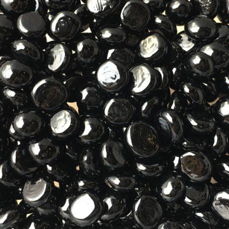Mini Glass Nuggets 9-13mm  Black