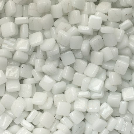 Ottoman 8mm Rozbité bílé