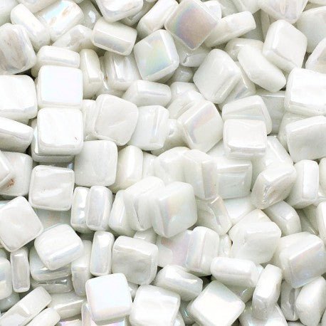 Ottoman Pearlised 8mm   Opal White