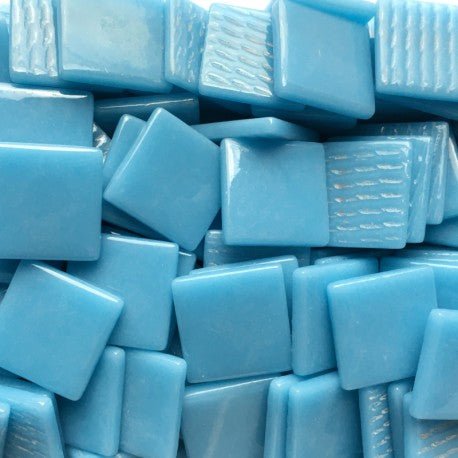 Pâte de Verre 25mm Half Turkoois