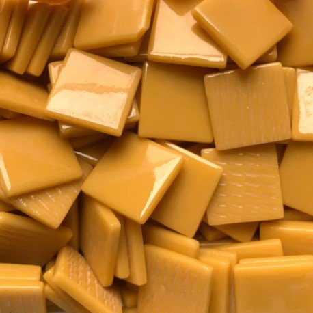 Pâte de Verre 25mm Opálová jantarová