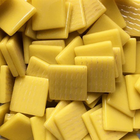 Pâte de Verre 25mm opálově žlutá