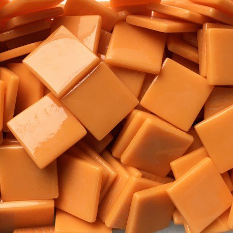 Pâte de Verre 25mm opálově oranžová