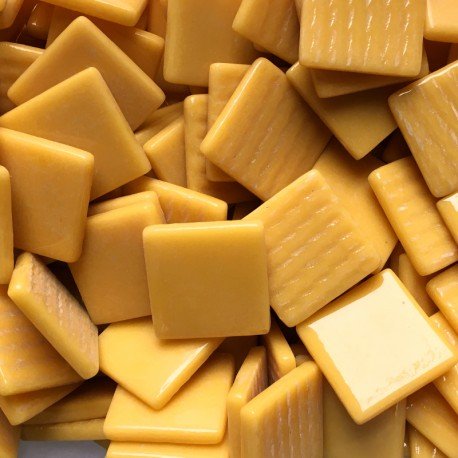 Pâte de Verre 25mm Teplá žlutá