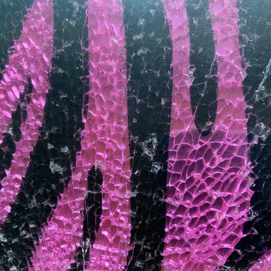 Crackle  Zèbre Violet Noir