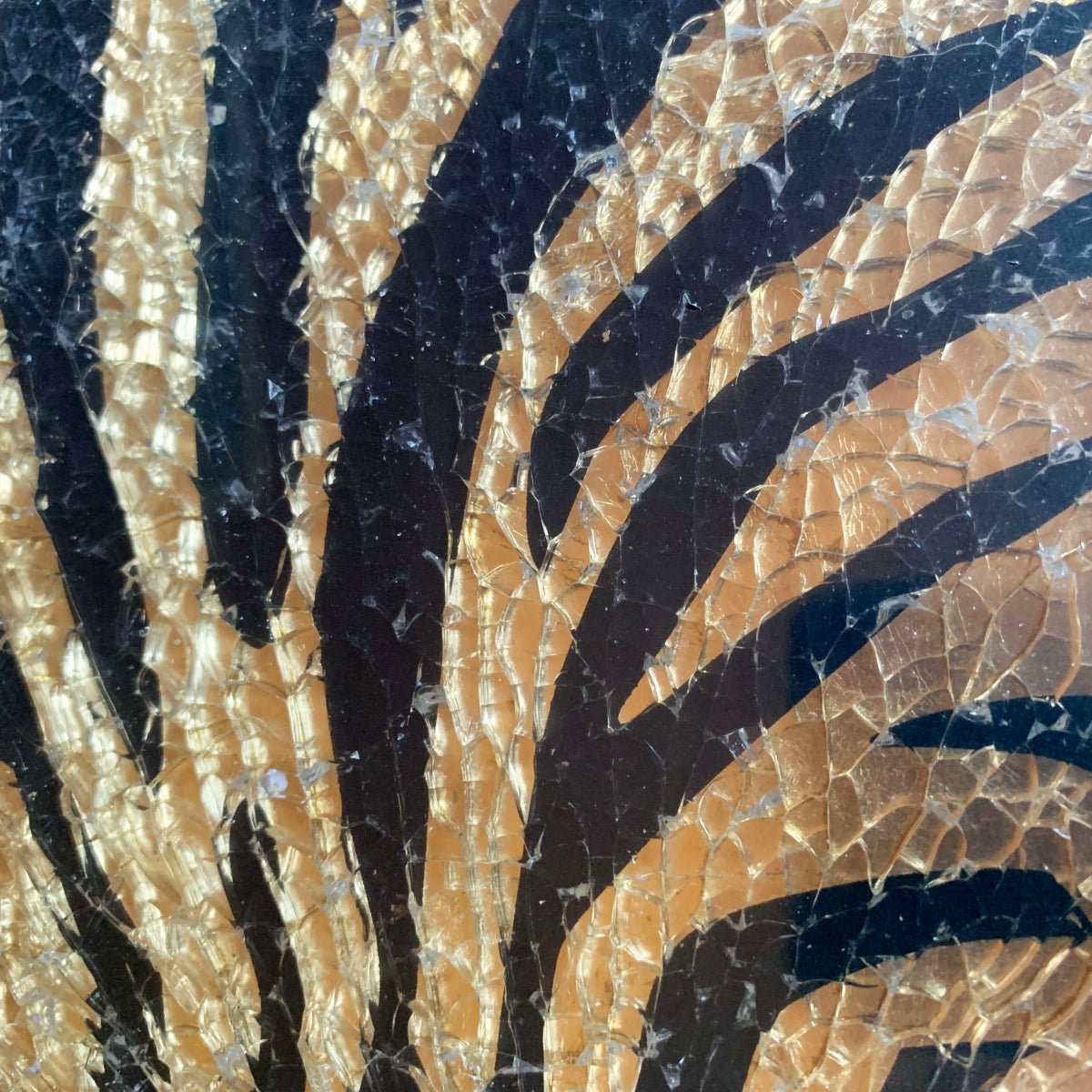 Safety Glas Golden Black Zebra - mosaicshop