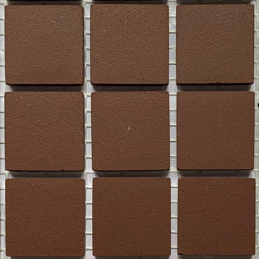 Winckelmans Brun – matné mozaikové dlaždice 20x20 mm na síťce
