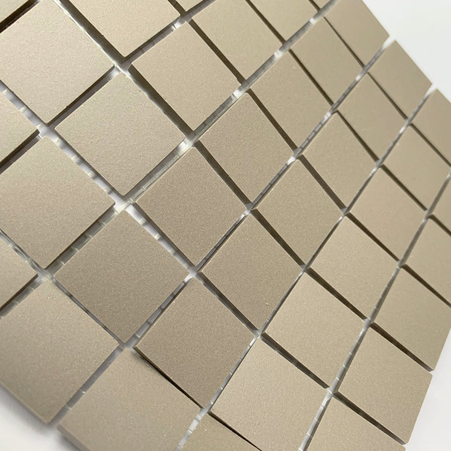 Winckelmans Gris – matné mozaikové dlaždice 20x20 mm na síťce